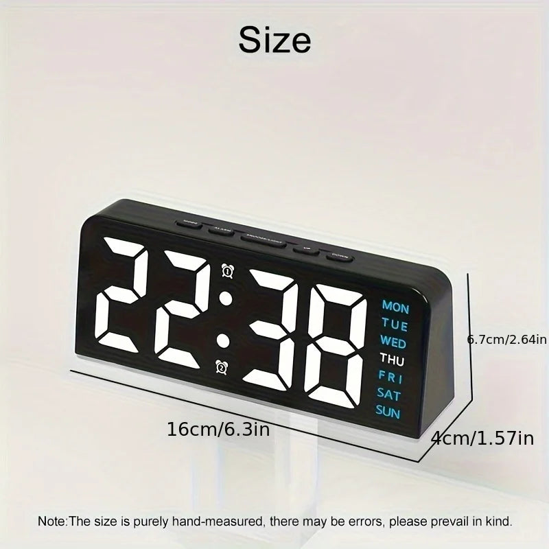 Digital LED Alarm Clock Desktop Table