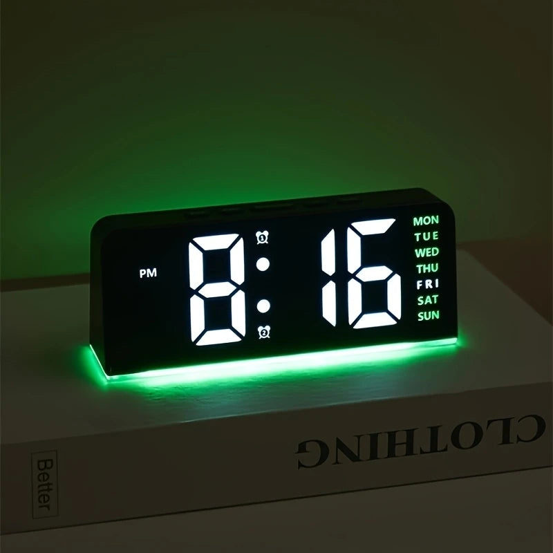 Digital LED Alarm Clock Desktop Table