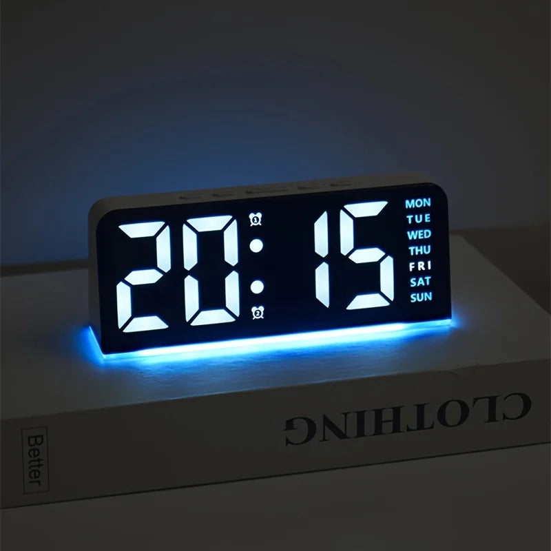 Digital LED Alarm Clock Desktop Table