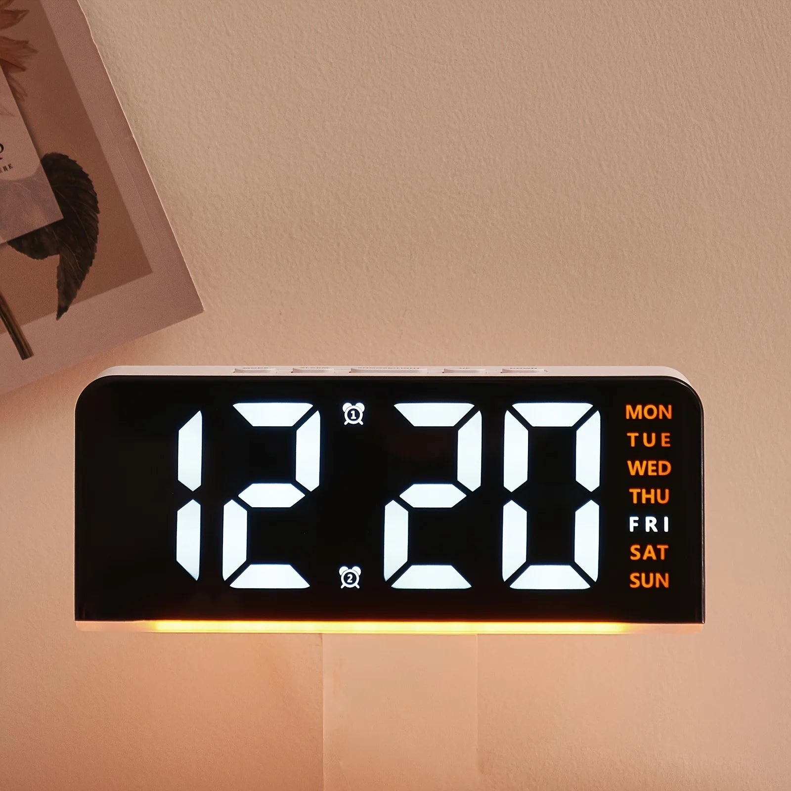 Digital LED Alarm Clock Desktop Table
