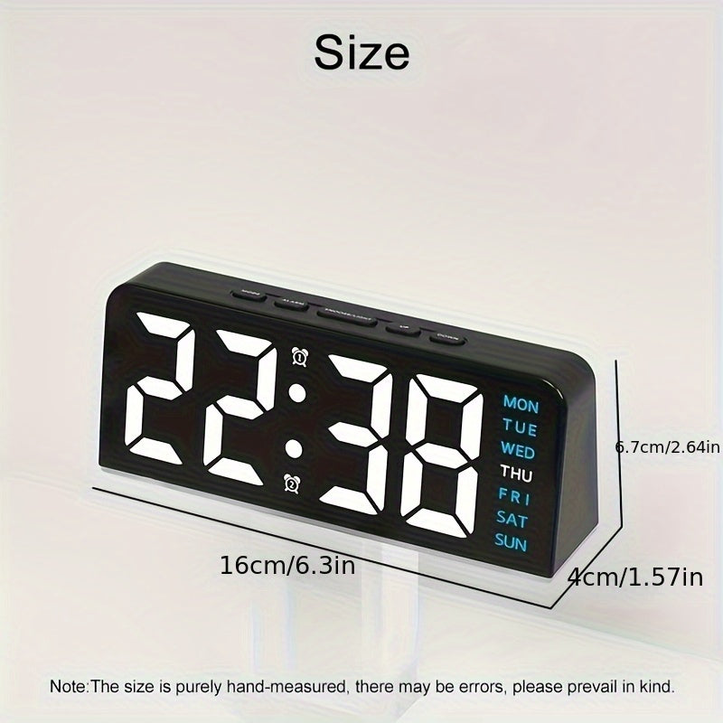 Digital LED Alarm Clock Desktop Table